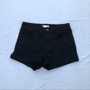 Women’s black high rise shorts